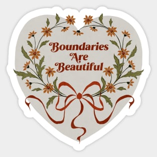 Boundaries Are Beautiful Sticker